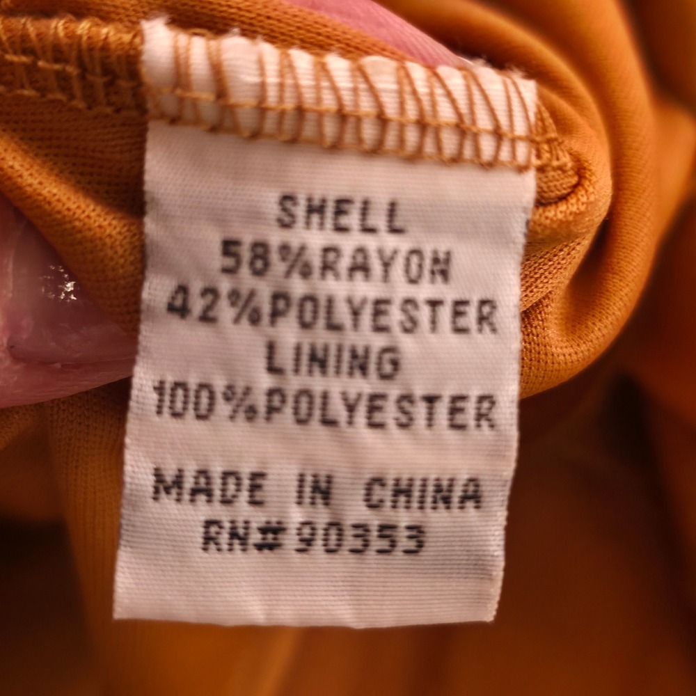 Rebellion‎ Again Mini Dress Womens 1X Brown Rust Cottagecore Tiered Prairie Plus - Picture 4 of 14